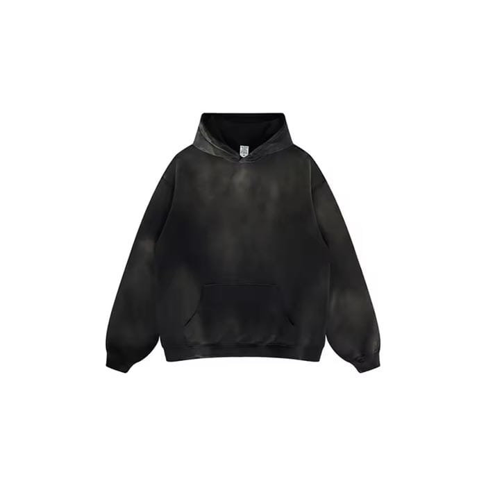 Lightweight sun-faded hoodie with breathable fabric and a soft vintage fade.