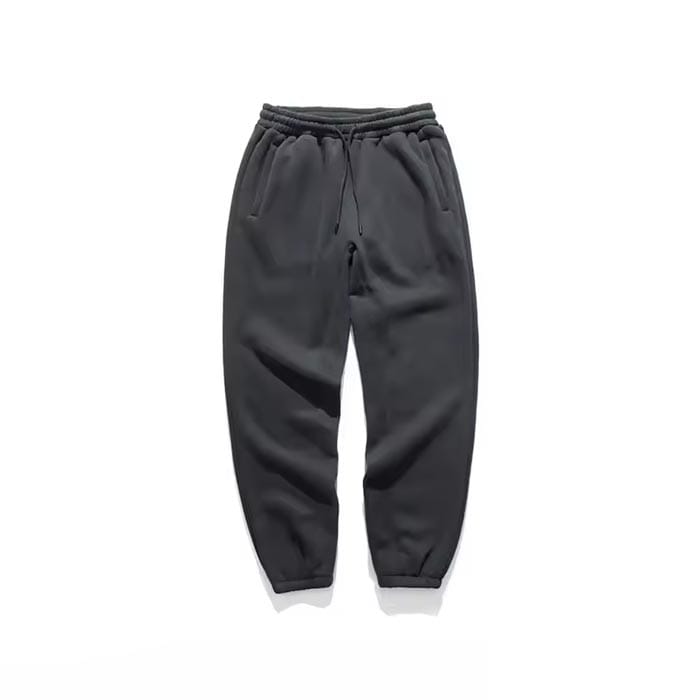 Loose fit heavyweight joggers with soft fleece fabric