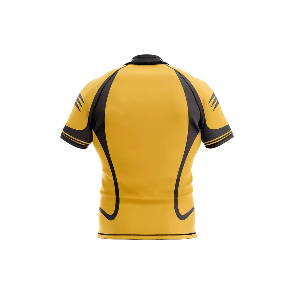 Men's breathable rugby training jersey with moisture-wicking fabric for comfort