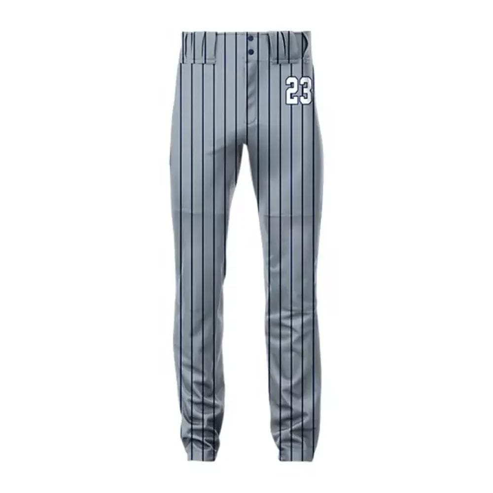 Men's slim-fit baseball pants with an athletic design and customizable features