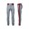 Men's tapered baseball pants with flexible and breathable fabric