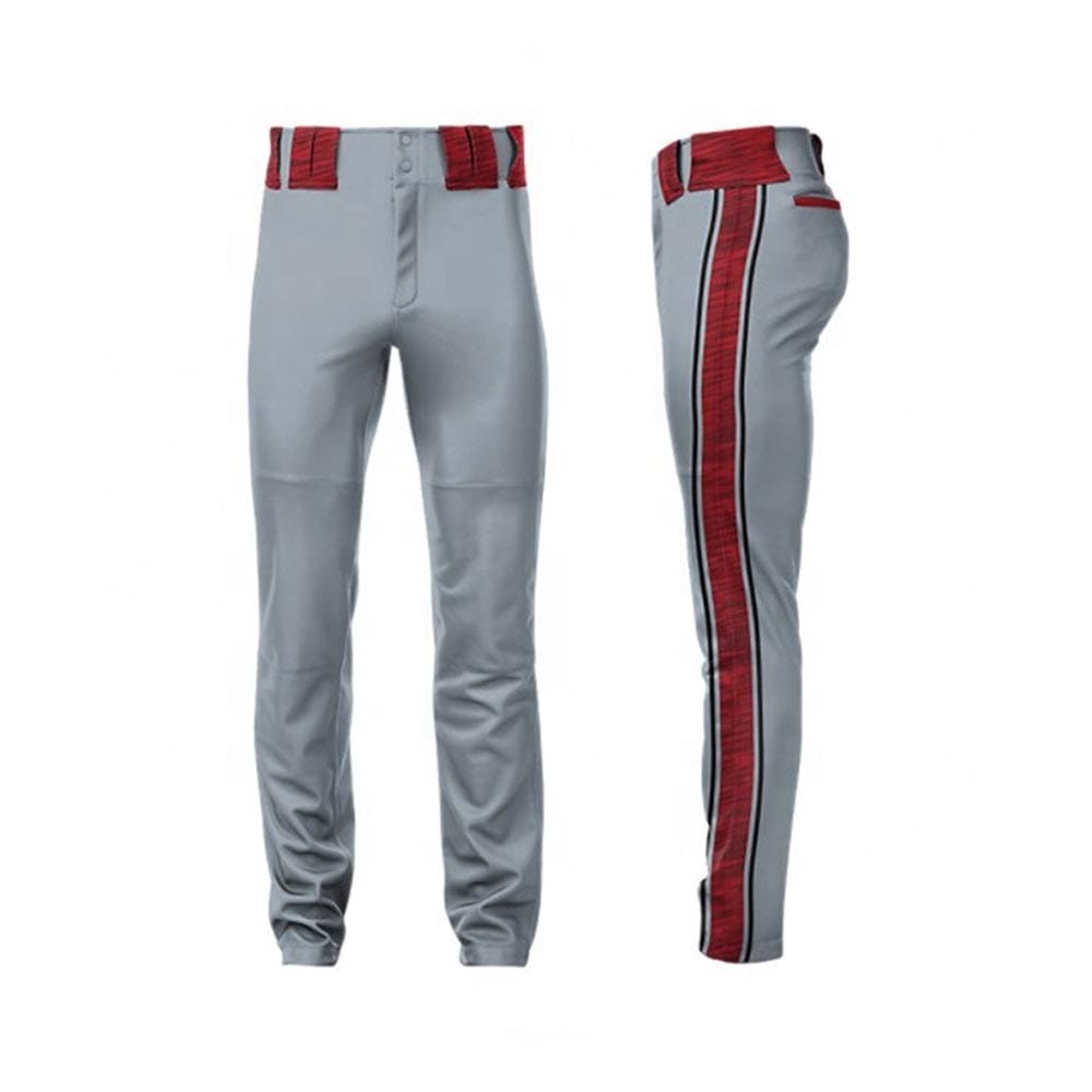 Men's tapered baseball pants with flexible and breathable fabric