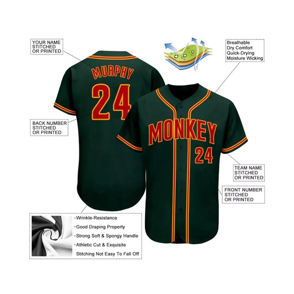 Men's vintage baseball jersey with classic design and breathable material