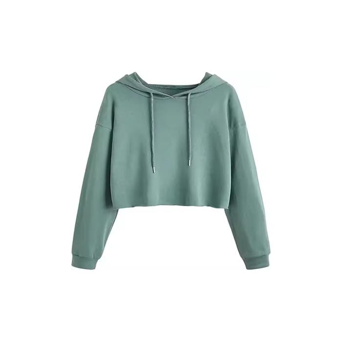 Women's oversized cropped hoodie with a relaxed fit