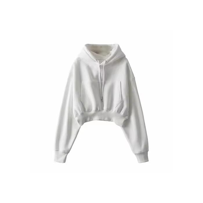 Oversized screen printed hoodie for women with a trendy design