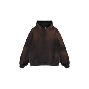 Oversized sun-faded hoodie with a relaxed baggy fit and vintage washed effect.