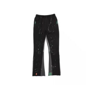 Pant splatters flared sweatpants – artistic fleece joggers for streetwear