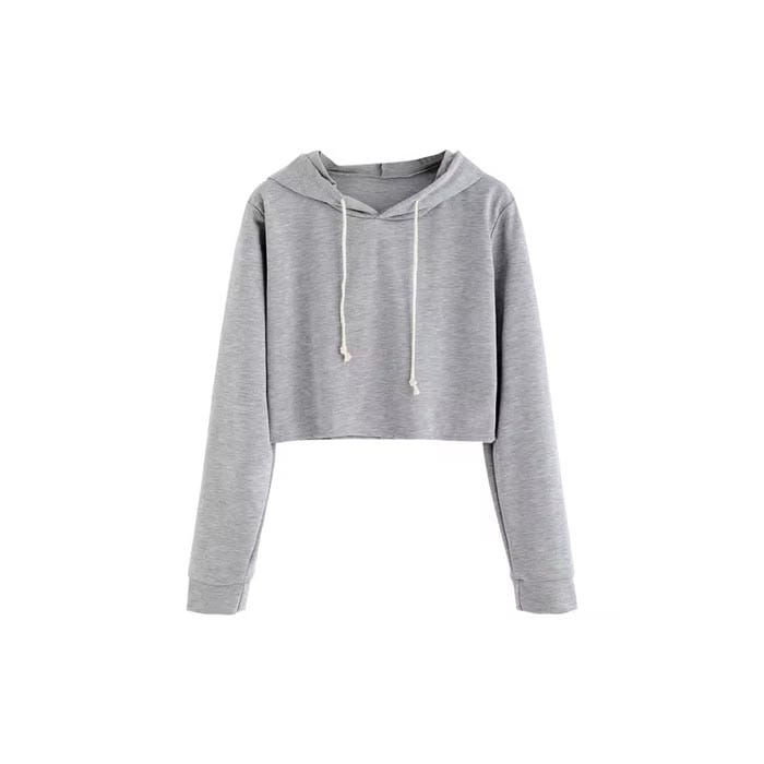Women's puff printed hoodie with a raw hem detail