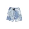 Custom tie dye shorts with bold, high-quality screen-printed designs