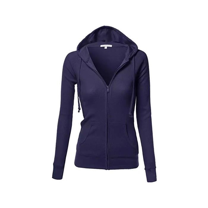 Women's sublimation zip-up hoodie with vibrant prints