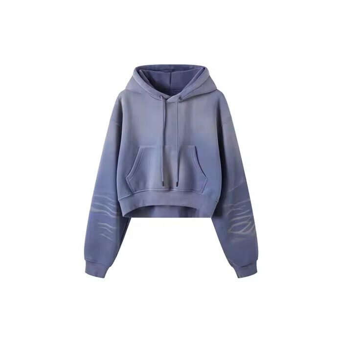 Women's sunfaded hoodie with a soft, washed-out effect