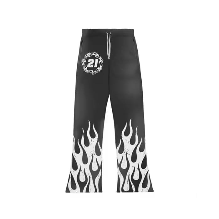 Sunfaded joggers with DTG print for detailed designs