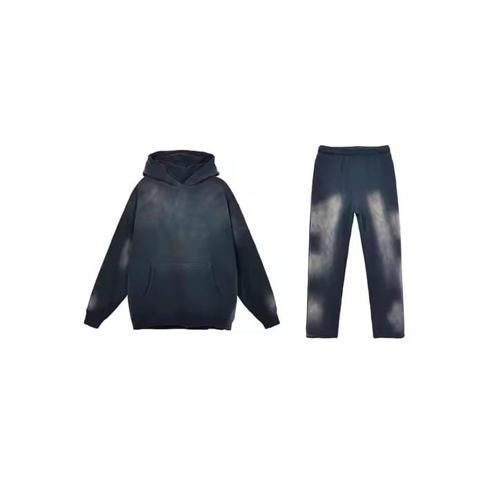 Oversized sunfaded hoodie and joggers with a relaxed fit