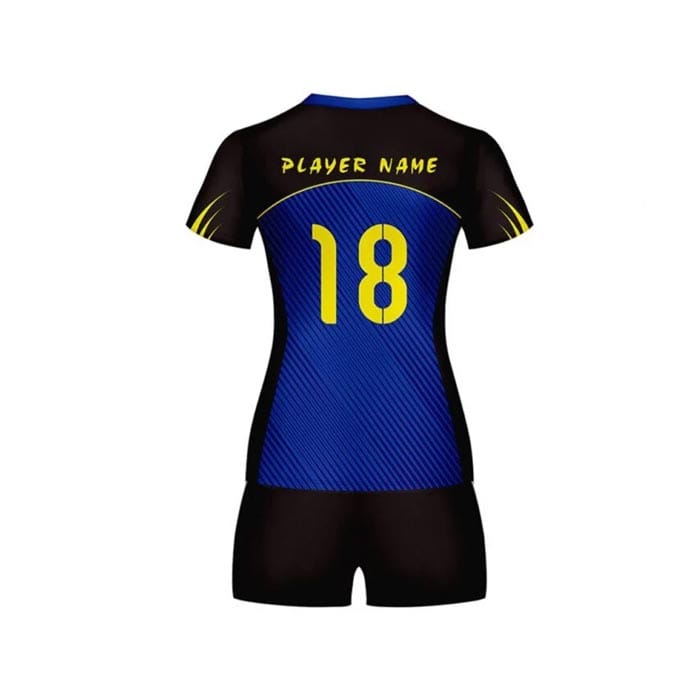 Custom volleyball club jerseys with team logos