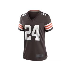 Women's custom American football jersey with breathable fabric and full customization options