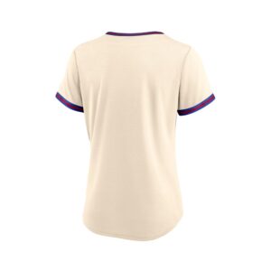 Women's custom baseball jersey with breathable, moisture-wicking fabric