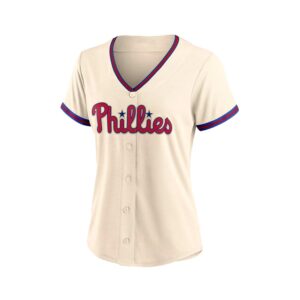 Women's custom baseball jersey with breathable, moisture-wicking fabric