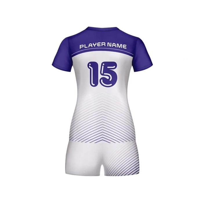 Women’s volleyball uniforms with sublimated design
