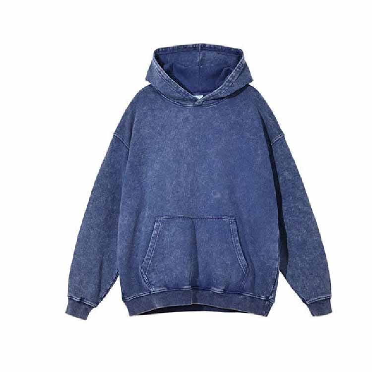 Acid Wash Hoodie with faded tones