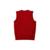 Classic knitted vest with V-neck and ribbed hem