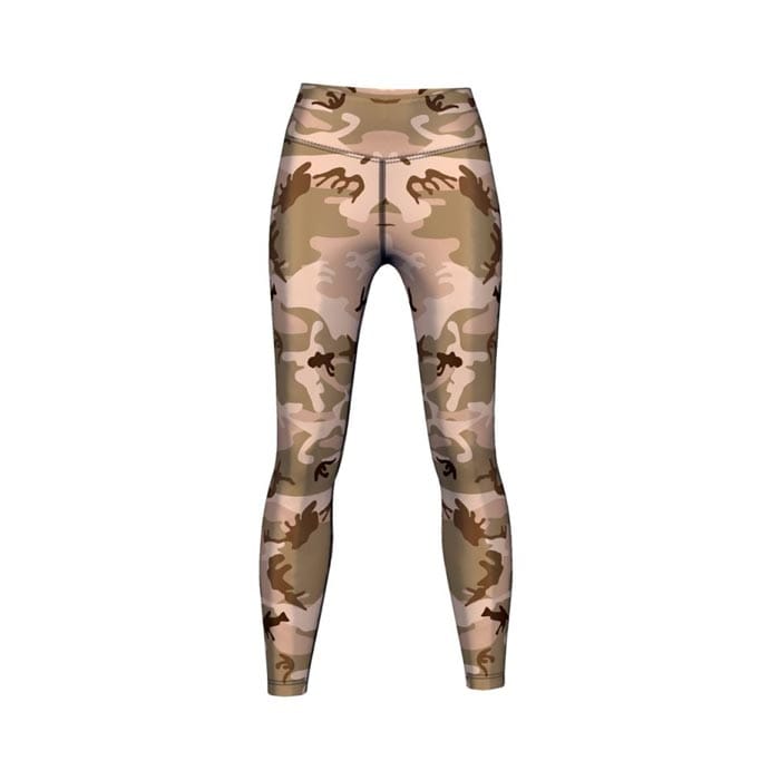 Custom Camo Print Leggings with Military Style