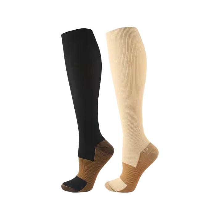 Custom knee-high socks with breathable fabric and personalized embroidery