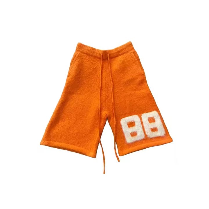 Custom high-waisted knit shorts with premium fabric and customizable design