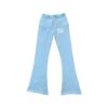 Custom knitted trousers offering a soft, flexible fit and trendy design.