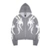 Custom mohair knit hoodie with a soft and luxurious feel.