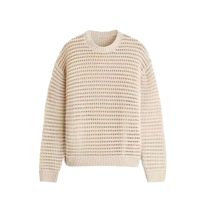 Custom Open-Knit Sweater – Stylish & Breathable Knitwear