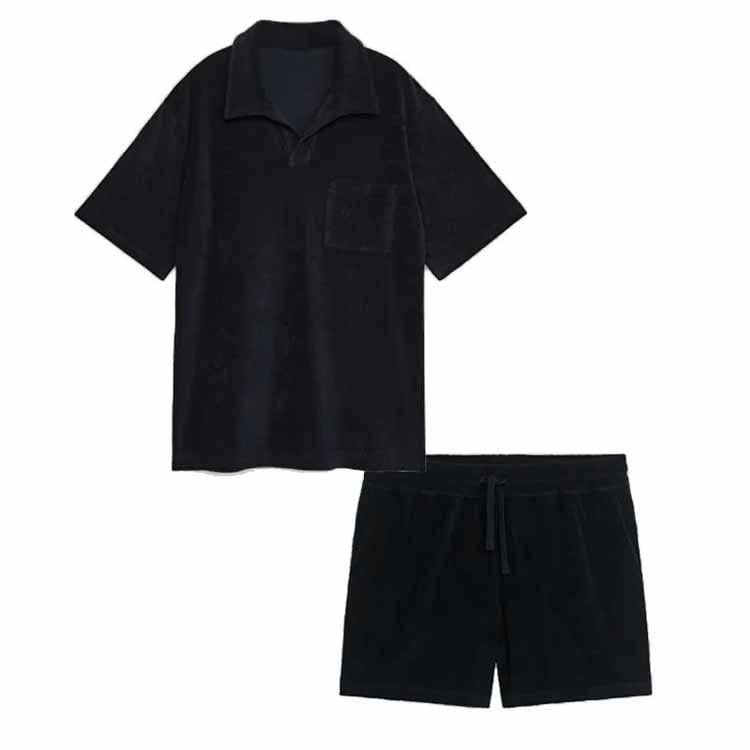 Custom oversized short set in relaxed fit style