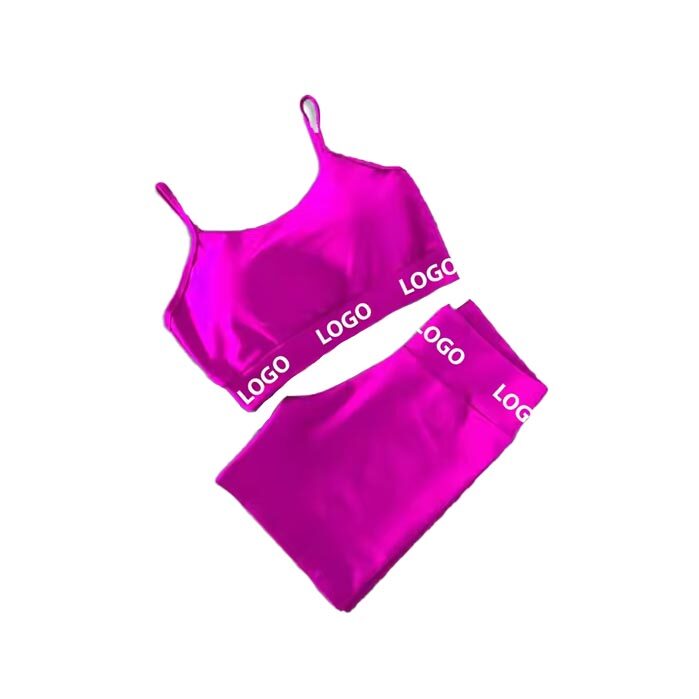 Custom Yoga Set with Scrunch Shorts and Matching Bra