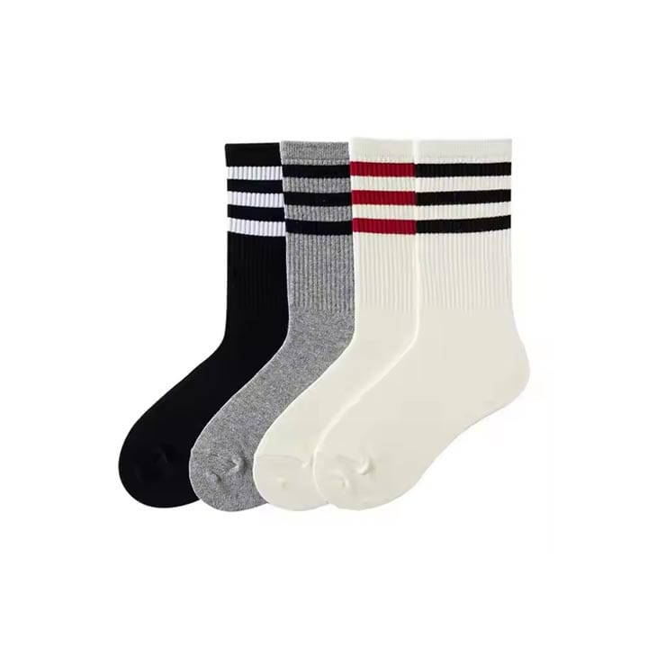 Custom socks designed for comfort and performance with breathable cotton fabric