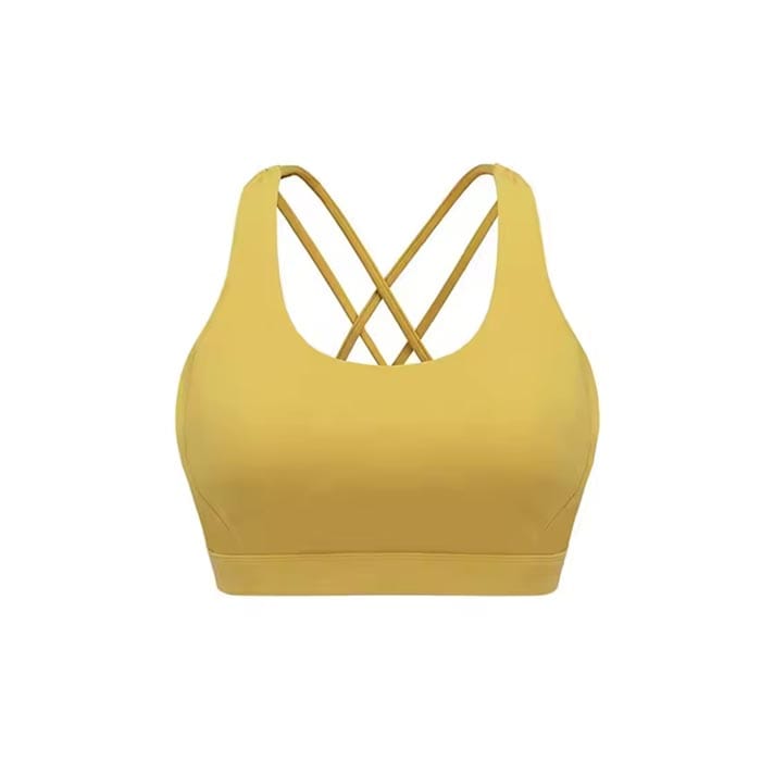 Custom Strappy Back Sports Bra with Stylish Design