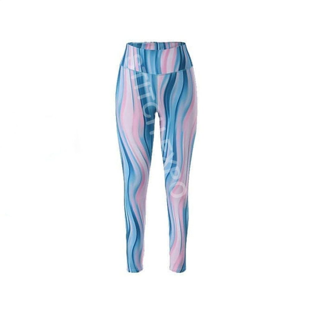 Custom Sublimated Leggings with All-Over Color Print