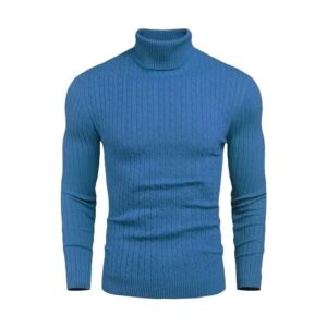Custom turtleneck sweater with personalized embroidery