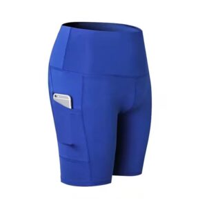 Women’s high-waisted custom gym shorts with side pockets – Stitch Expo