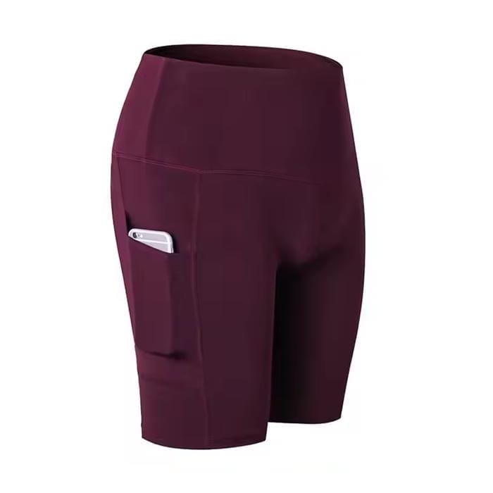 Women’s high-waisted yoga shorts with pockets – Stitch Expo