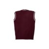 Jacquard knit vest with custom logo and patterns