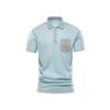 Polo Shirt with Chest Pocket for Utility Look