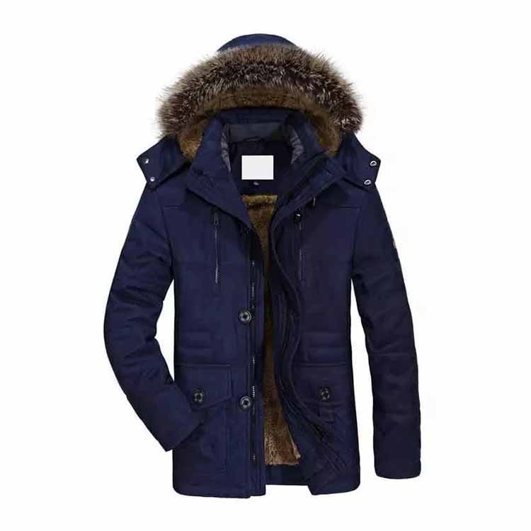 Unisex parka with adjustable hood and minimalist design