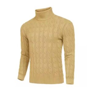 Women’s Cable-Knit Turtleneck Sweater – Stylish & Warm Knitwear
