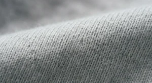 Close up of 240 GSM cotton jersey fabric used in premium t shirts