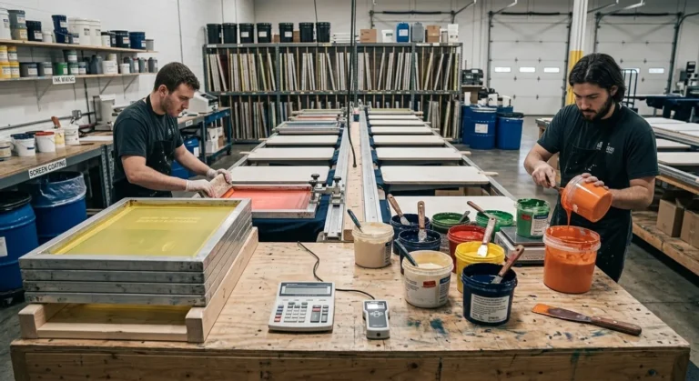 Bulk custom screen printed apparel for clothing brands