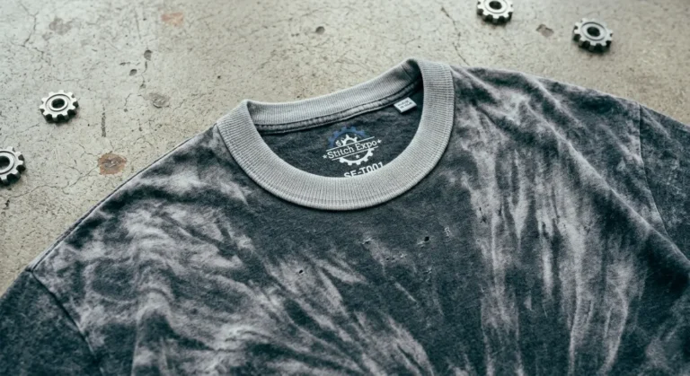 Acid wash oversized streetwear t shirt with vintage finish