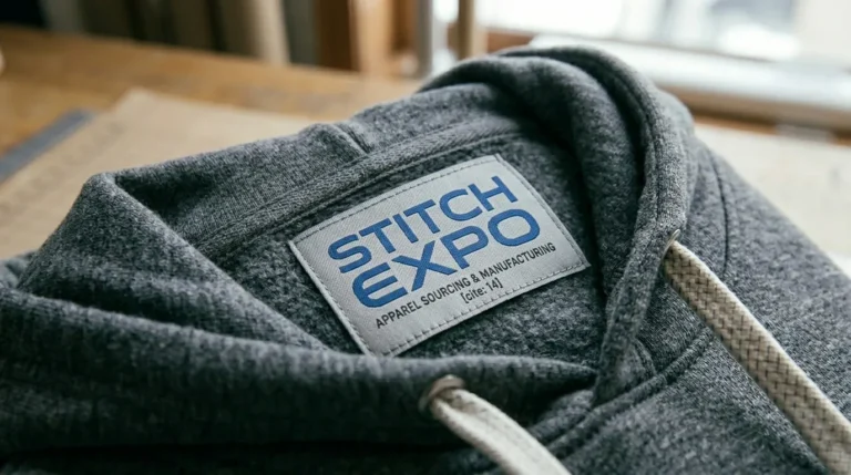 Custom woven neck label for private label hoodie manufacturing