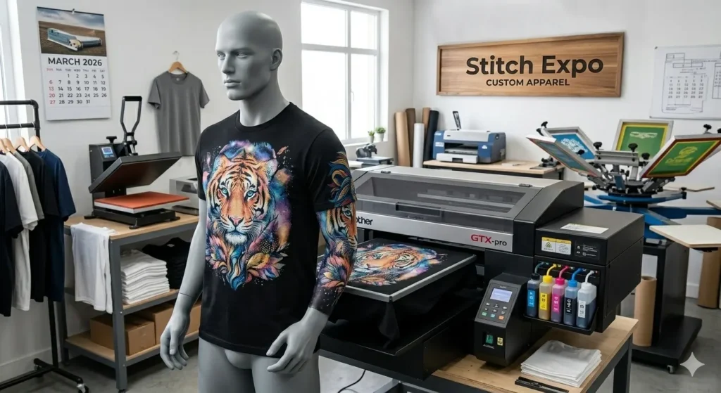 Graphic streetwear t shirt printed using DTG printing technology