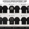 Black Oversized Heavyweight T Shirt