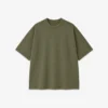 Custom Olive Oversized Heavyweight T-Shirt Manufacturer Streetwear Boxy Fit Tee