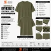 Custom Olive Oversized Heavyweight T Shirt Manufacturing Services